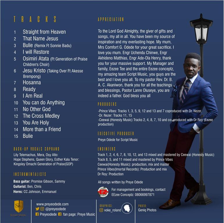 Preye Odede Ready Tracklist